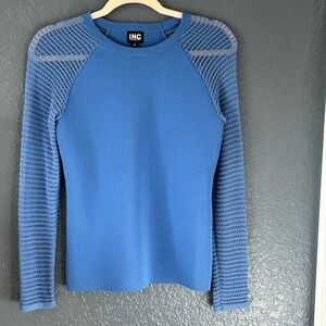 INC International Concepts Blue women’s sweater